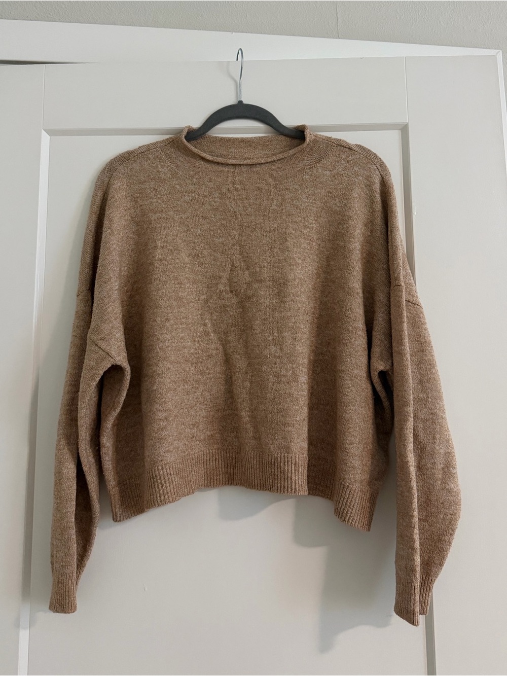 Sonoma Cozy Crewneck Sweater in Tan